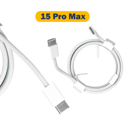 کابل شارژ اصلی iPhone 15 Pro Max با قابلیت انتقال دیتا و شارژ سریع